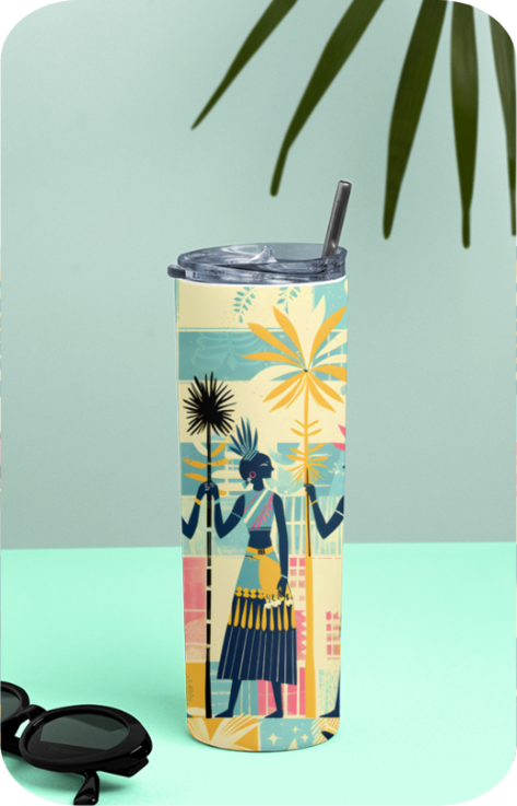 Tumbler 600 Ml - (20 OZ ) high-quality stainless steel and feature double-wall vacuum insulation - Heritage Steps design