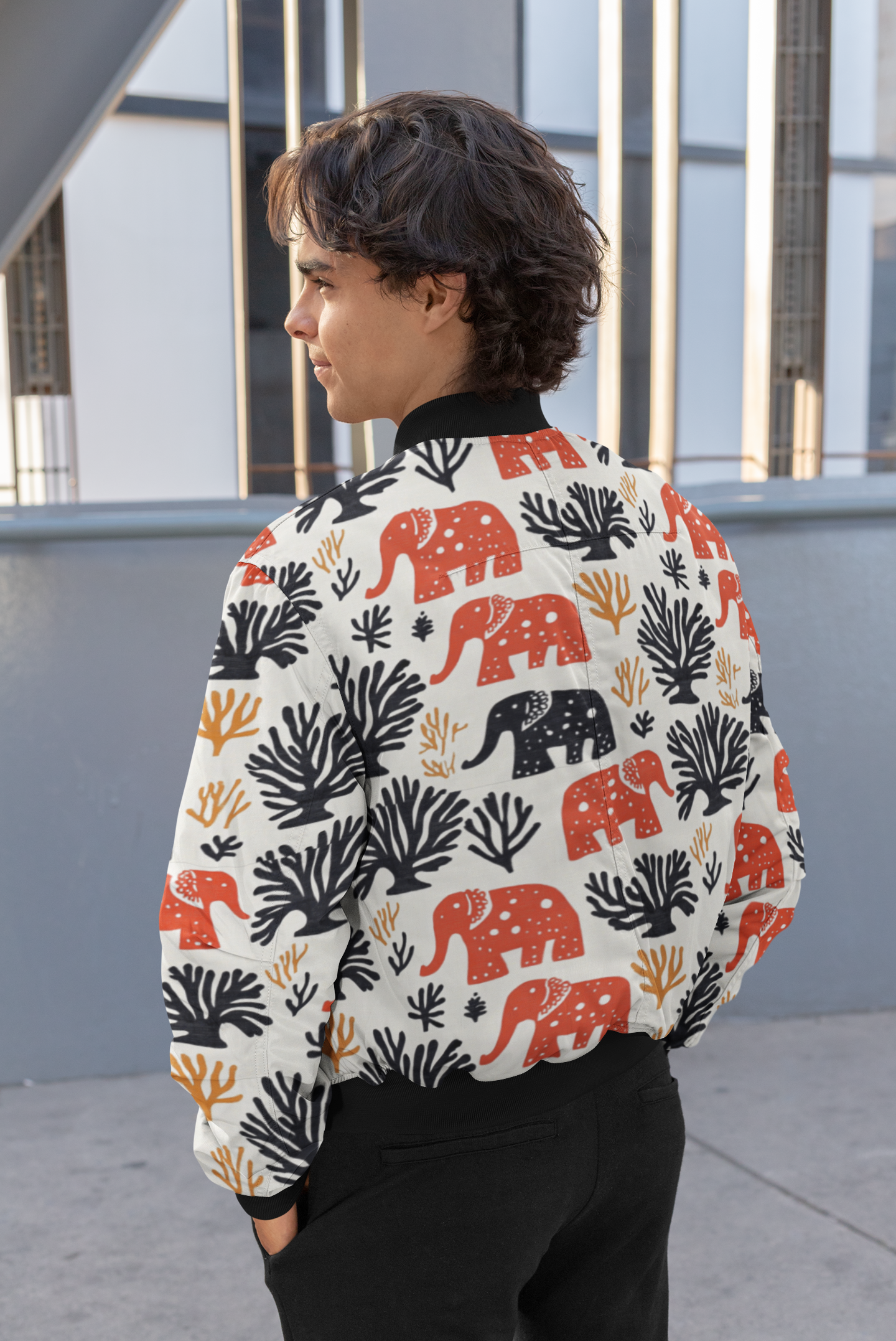 CORAL ELEPHANTS -  Wind Cheater - Premium Poly fleece Jacket