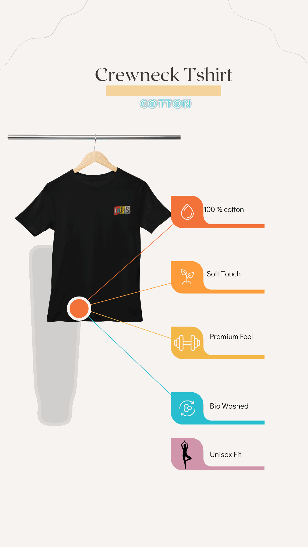The Dreamers : Premium Minimalist Unisex cotton T-shirt - Art for your wardrobe