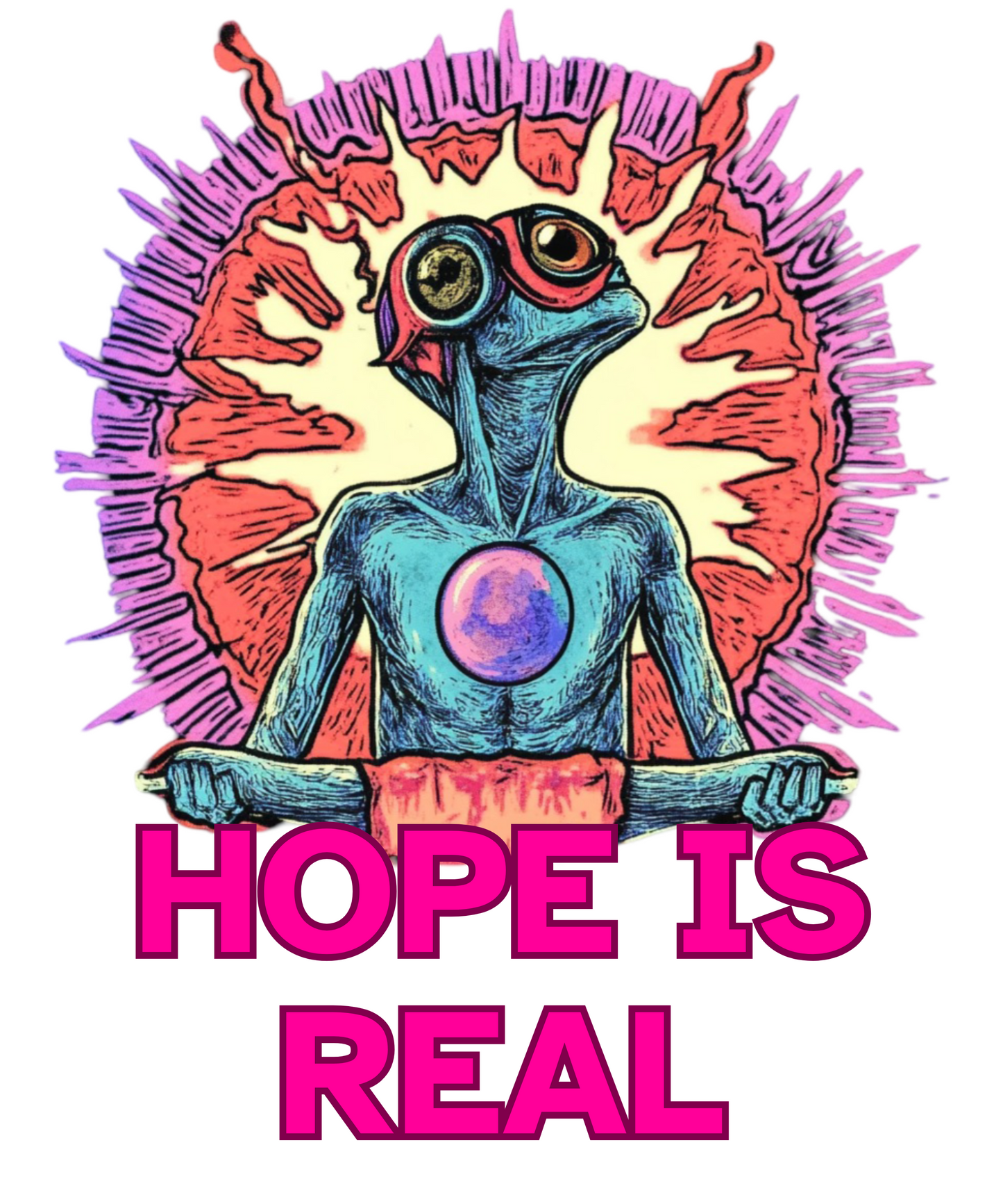 hope is real Relax Lavender Loose Fit - Half Sleeve -UNISEX OVERSIZE Cotton Tshirt