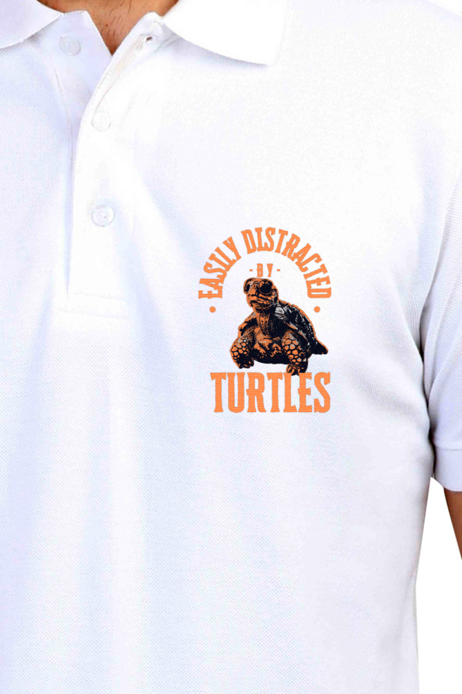 Turtle Buddy - Unisex Polo T-shirt - For Office and Casual wear