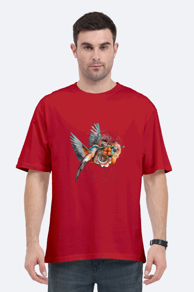 Free bird design - oversize t shirt