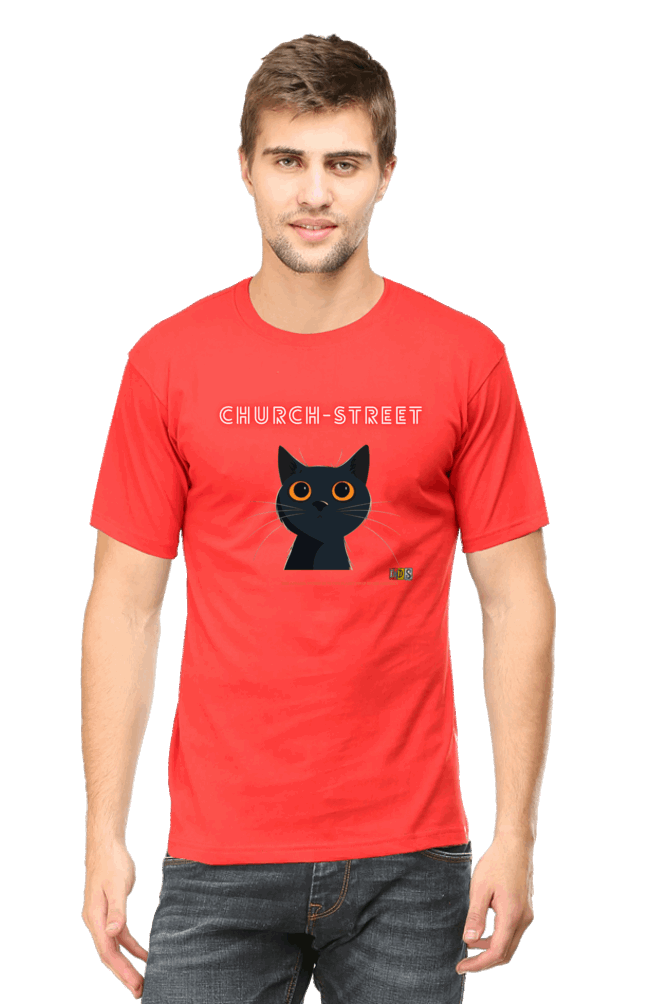 The CAT LIFE : Premium Minimalist Unisex cotton T-shirt - Art for your wardrobe