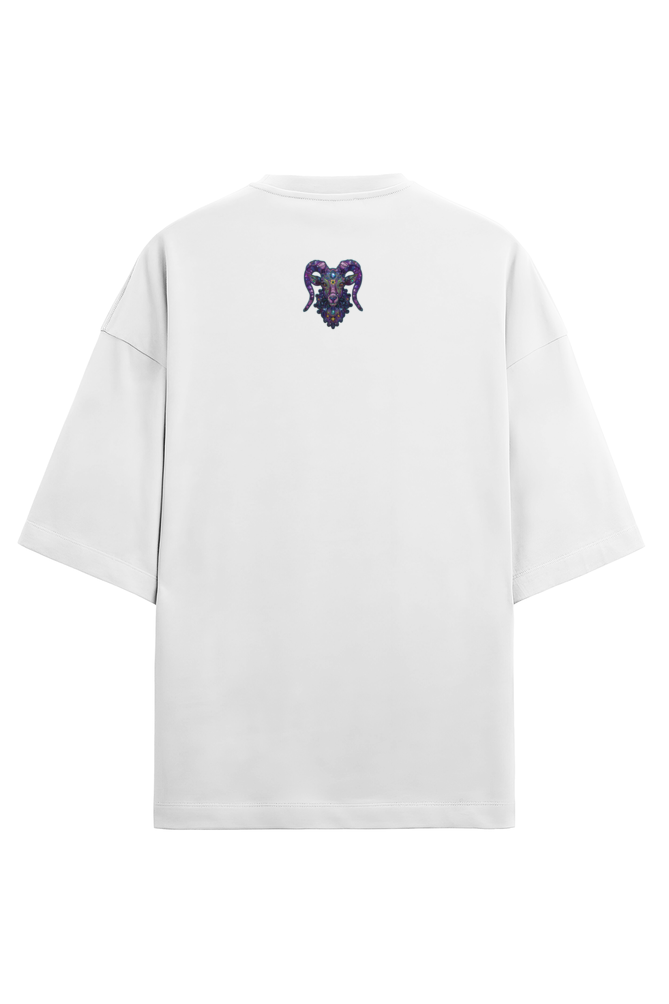 Relaxed fit T-shirt with a round neck and short sleeves - White- Unisex Premium fit - BE A GOAT - for Goodluck charm