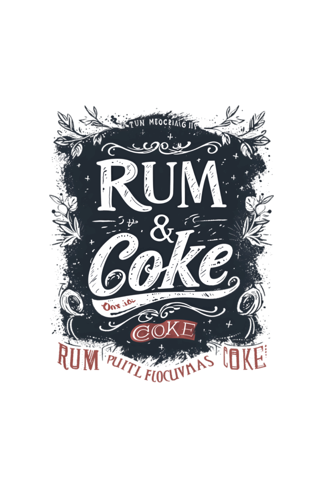 Minimalist rum&coke - Unisex Oversize classic Tshirt