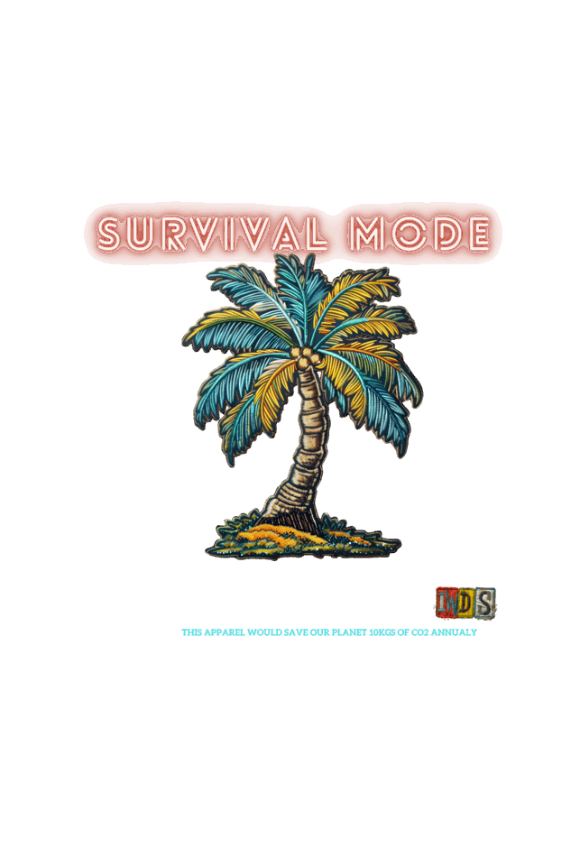 SURVIVAL MODE : Premium Minimalist Unisex cotton T-shirt - Art for your wardrobe