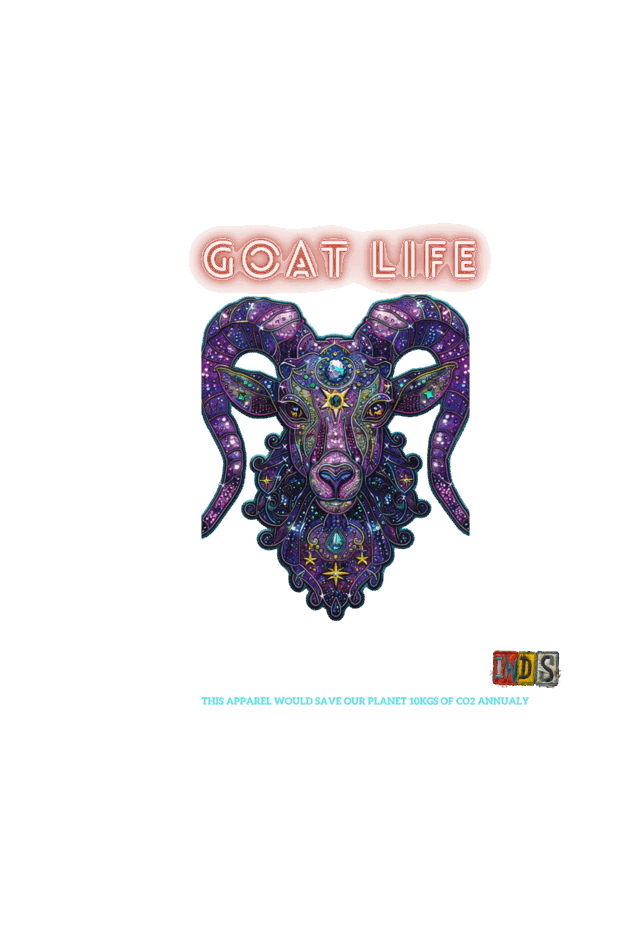 GOAT  (GREATEST OF ALL TIME ) LIFE : Premium Minimalist Unisex cotton T-shirt - Art for your wardrobe