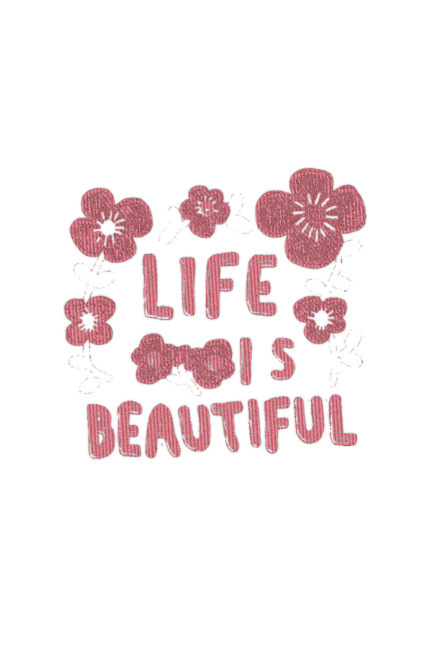 Life is beautiful : Heavy duty Hoodie with Zipper - Classic White Unisex fit