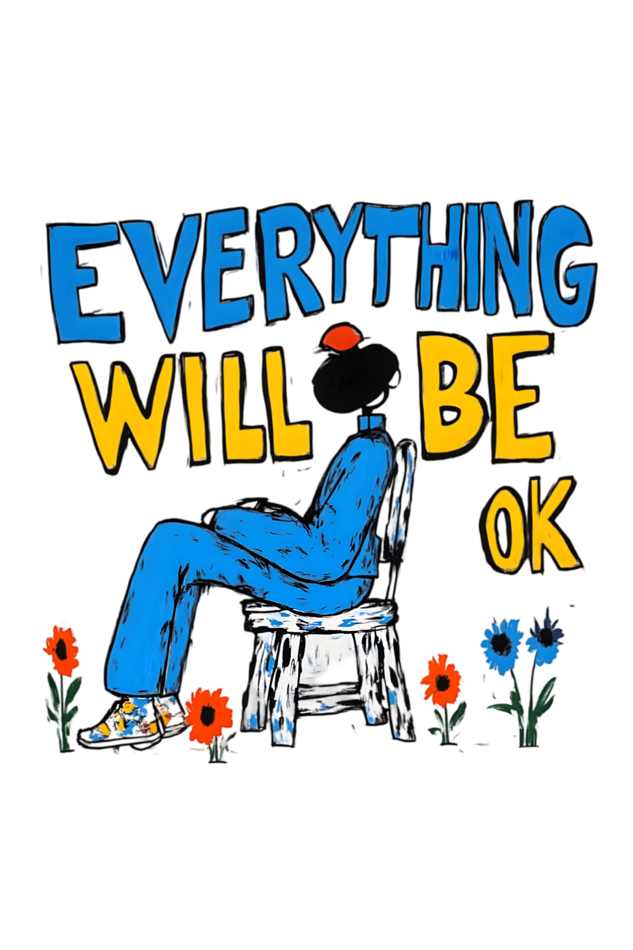 Everything will be OK  – The Acid Wash Hooded Sweatshirt - Unisex fit - Light weight