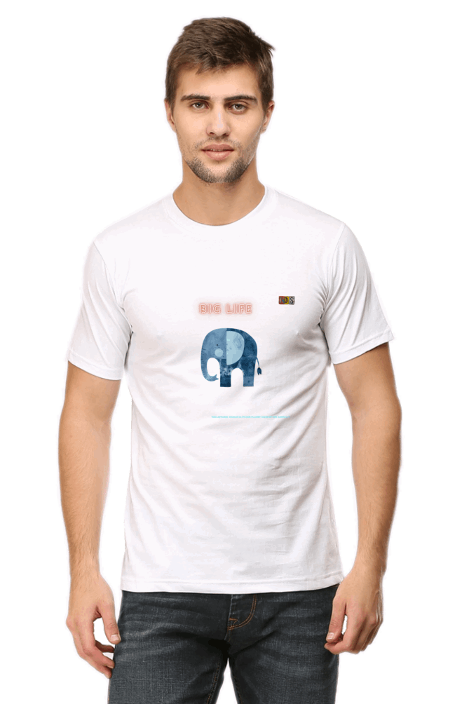 The BIG LIFE : Premium Minimalist Unisex cotton T-shirt - Art for your wardrobe