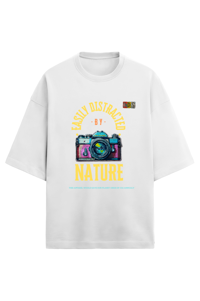 Terry Cotton - Oversize drop shoulder - Unisex Premium fit - CAMERA - EXPLORE NATURE