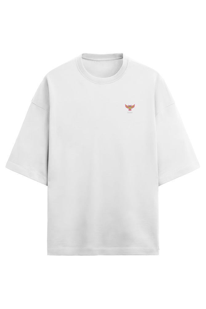 Relaxed fit T-shirt with a round neck and half sleeves - White Inkwearlogo