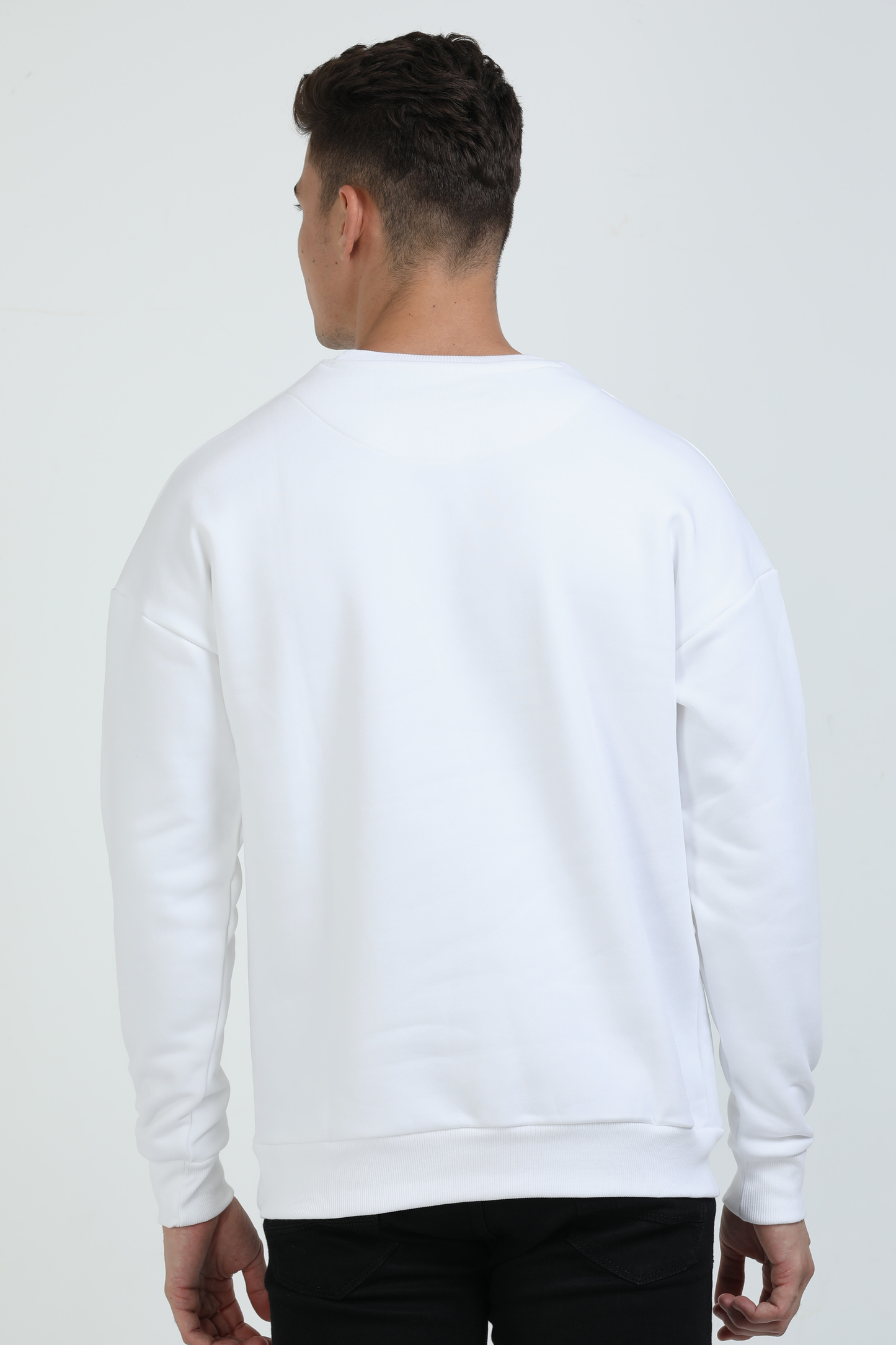 KATANA :  Premium Relaxfit -drop shoulder Heavy Sweatshirt - White - Unisex