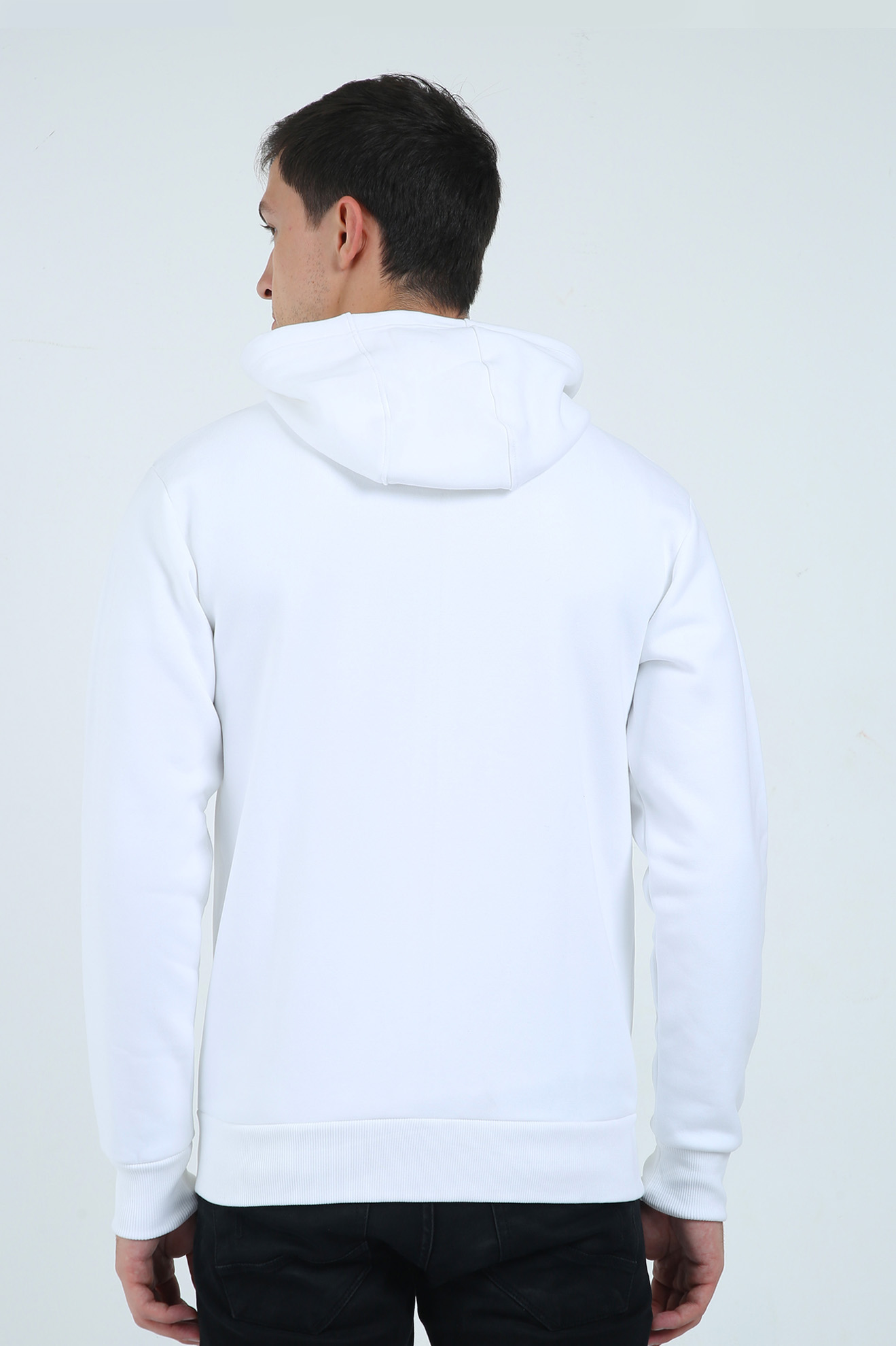 Life is beautiful : Heavy duty Hoodie with Zipper - Classic White Unisex fit