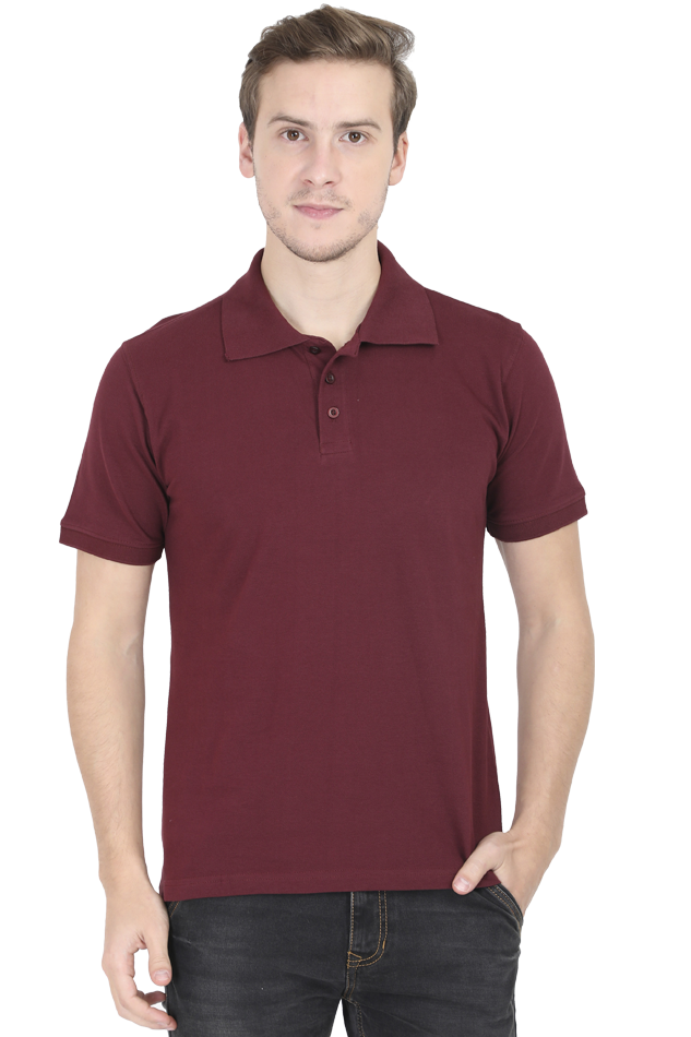 Unisex Polo T-shirt - For Office and Casual wear: Minimalist - Overthinker Embroidery design Polos