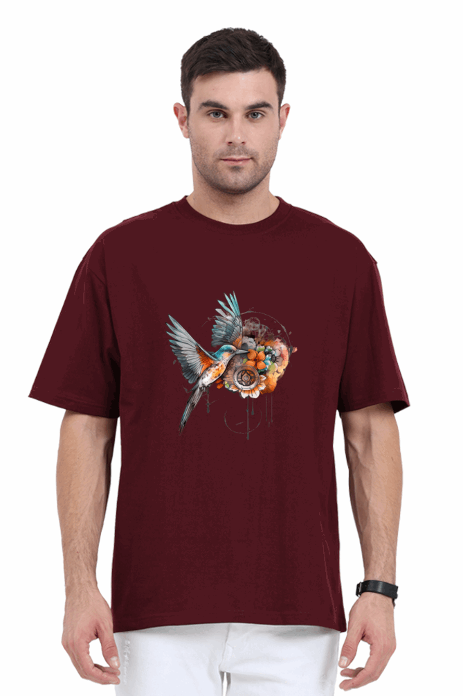 Free bird design - oversize t shirt