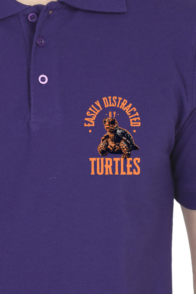 Turtle Buddy - Unisex Polo T-shirt - For Office and Casual wear