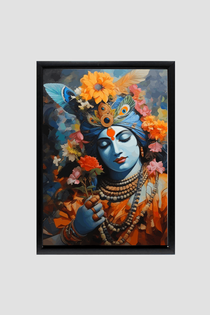 Shades of Krishna in meditation : Wall Art with A4 size frames || Frame Your World: Artful Elegance for Every Wall 🖼️✨