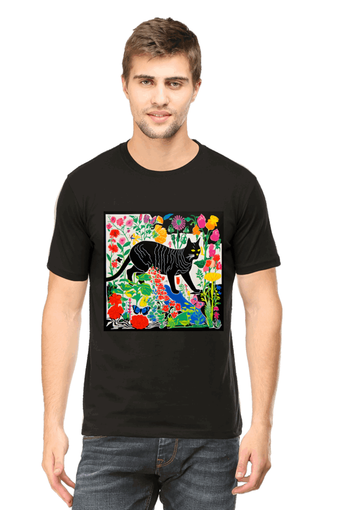 The WonderCat : Premium Minimalist Unisex cotton T-shirt - Art for your wardrobe