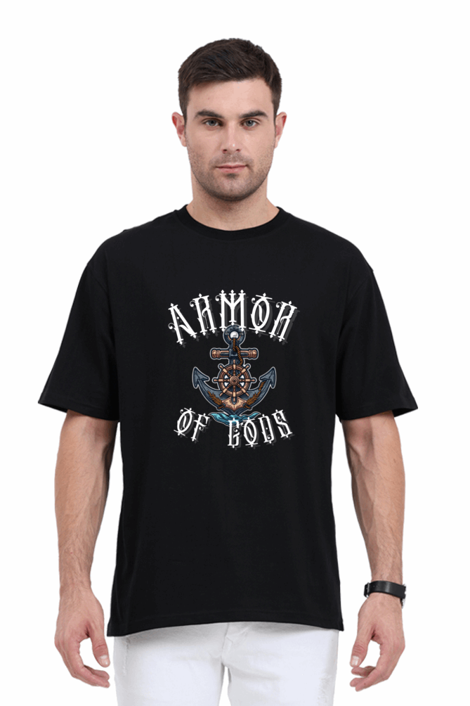 Unisex Oversize classic Cotton Tshirt - Captain Anchor - Armor of Gods