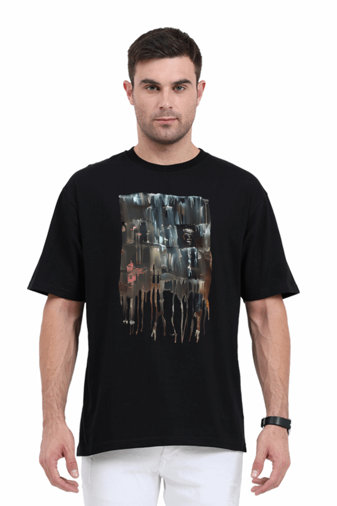 Loose Fit - Half Sleeve - Premium design Unisex cotton T-shirt - Drags