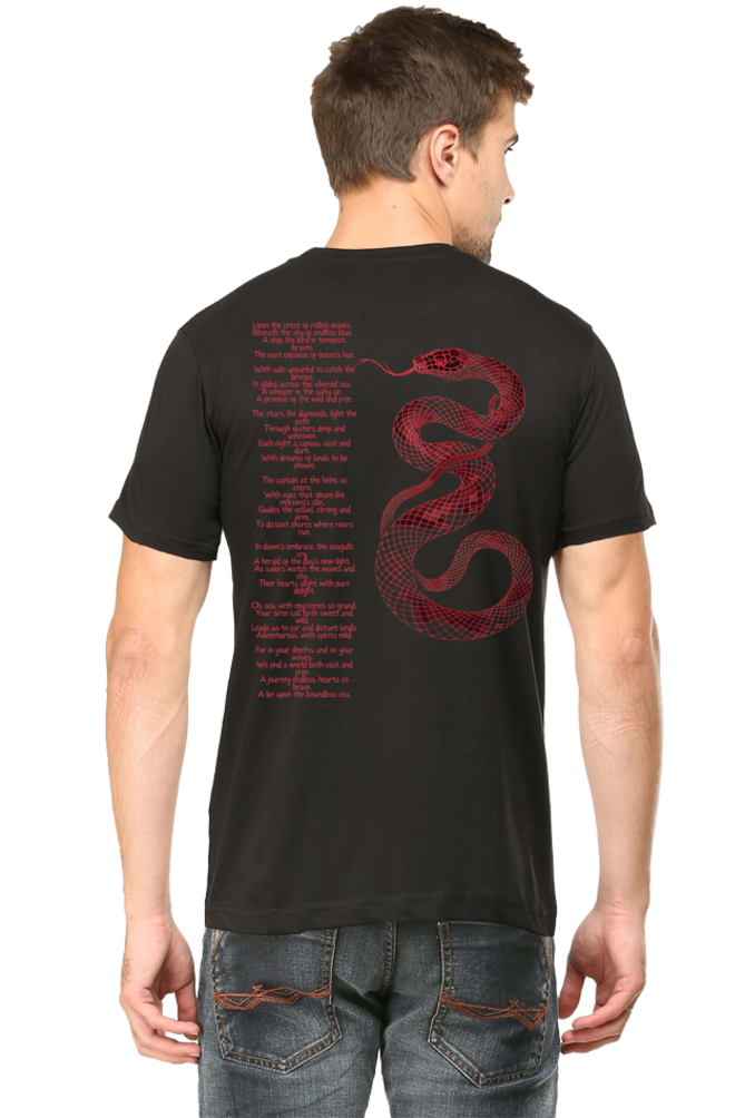 Premium Design Unisex cotton T-shirt - Slim Fit - Half Sleeve - age of nagas