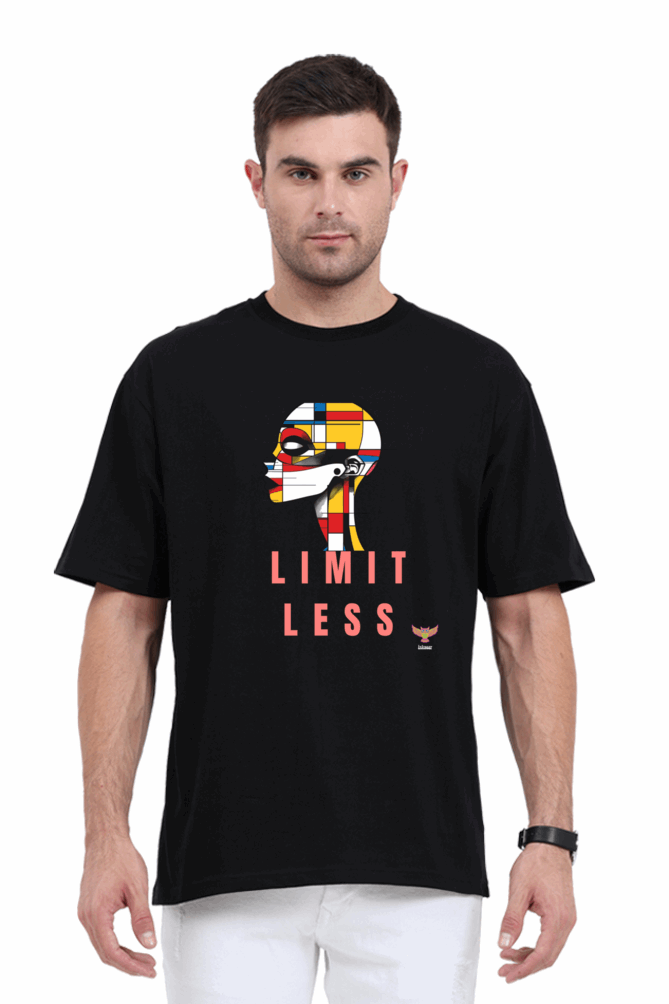 Loose Fit - Half Sleeve  - Premium design Unisex cotton T-shirt - Limitless