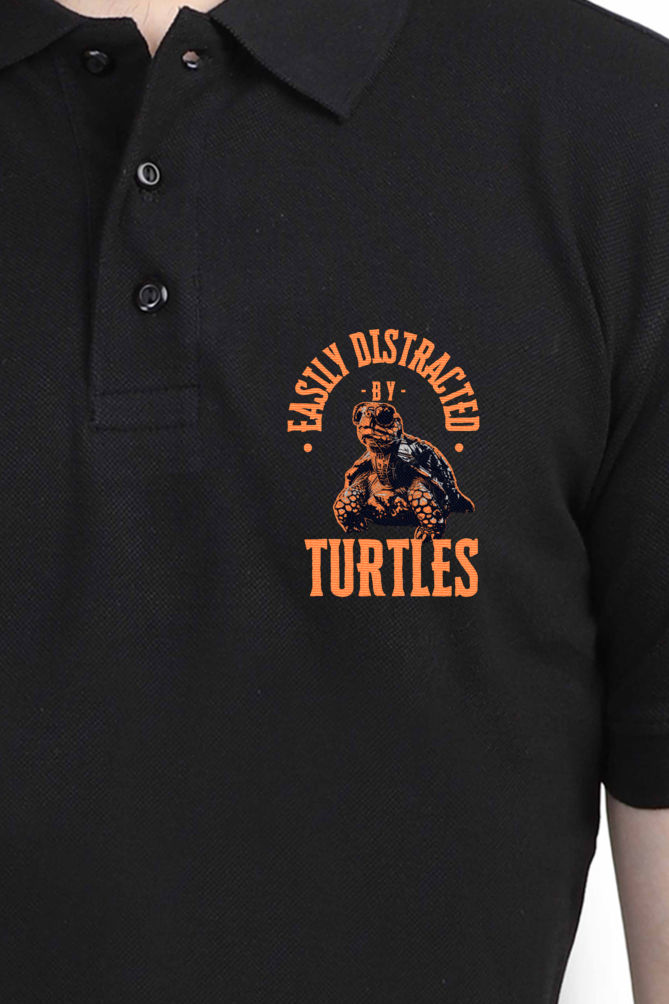 Turtle Buddy - Unisex Polo T-shirt - For Office and Casual wear