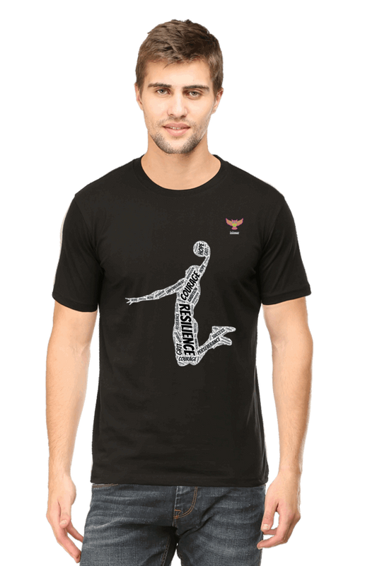 Premium Design Unisex cotton T-shirt - Slim Fit - Half Sleeve - Aim and shoot