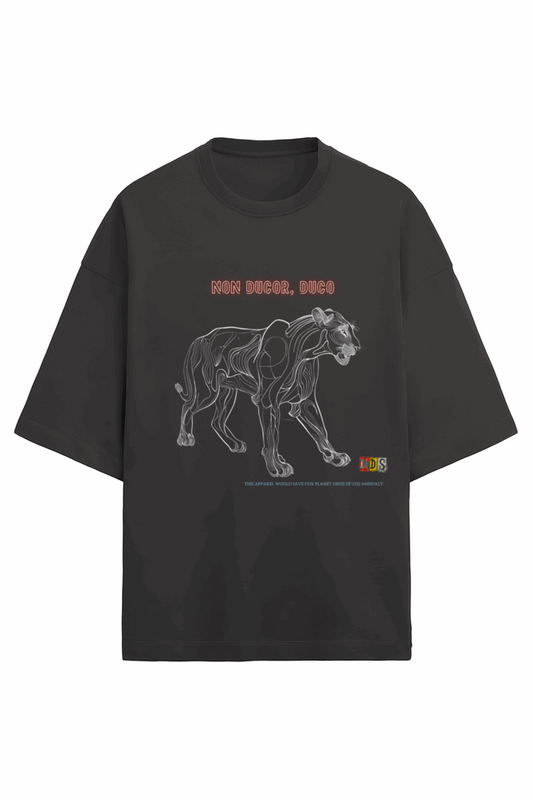 Terry Cotton - Oversize drop shoulder - Unisex Premium fit - BE A LION- BE A LEADER