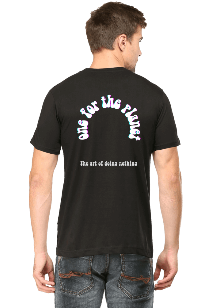 Premium Design Unisex cotton T-shirt - Slim Fit - Half Sleeve - one for the planet