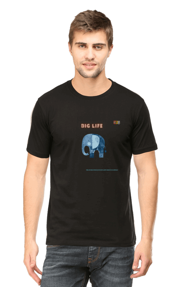 The BIG LIFE : Premium Minimalist Unisex cotton T-shirt - Art for your wardrobe