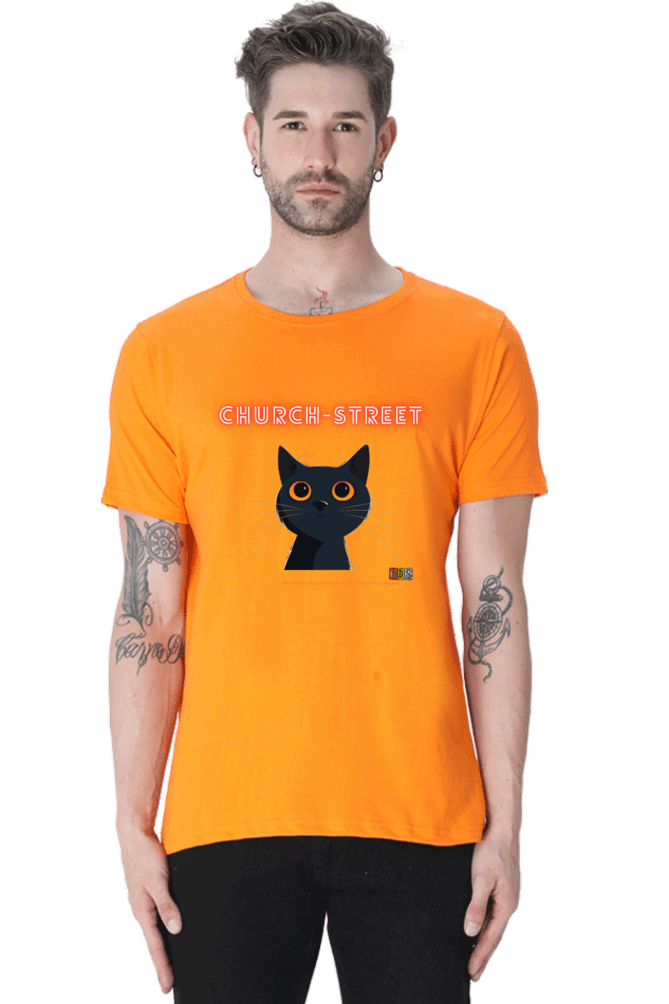 The CAT LIFE : Premium Minimalist Unisex cotton T-shirt - Art for your wardrobe