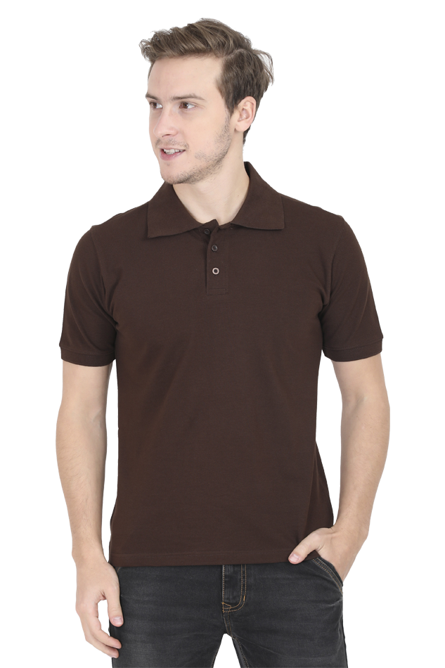 Unisex Polo T-shirt - For Office and Casual wear: Minimalist - Overthinker Embroidery design Polos