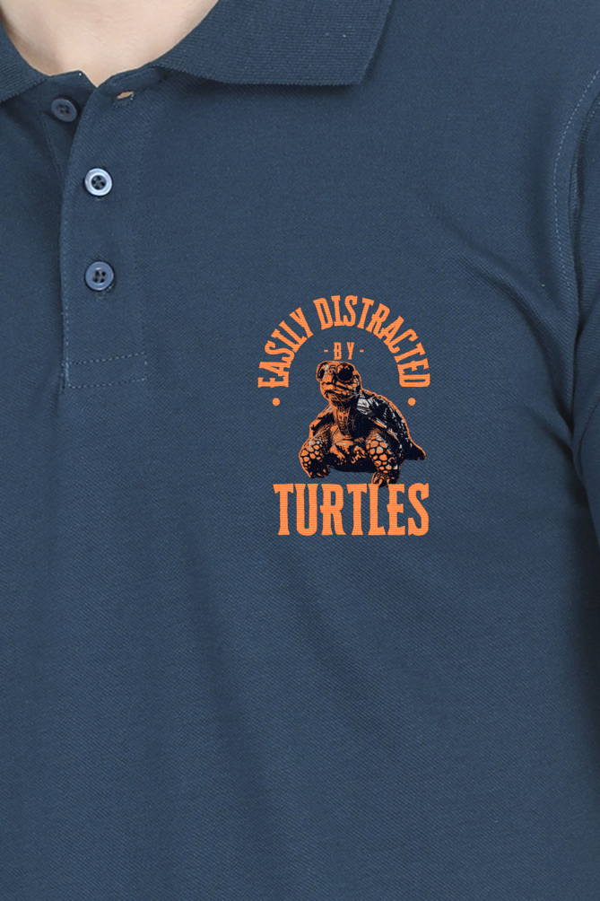 Turtle Buddy - Unisex Polo T-shirt - For Office and Casual wear