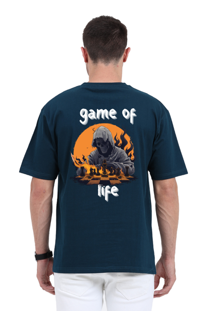 Loose Fit - Half Sleeve - Premium design Unisex cotton T-shirt - Game of life