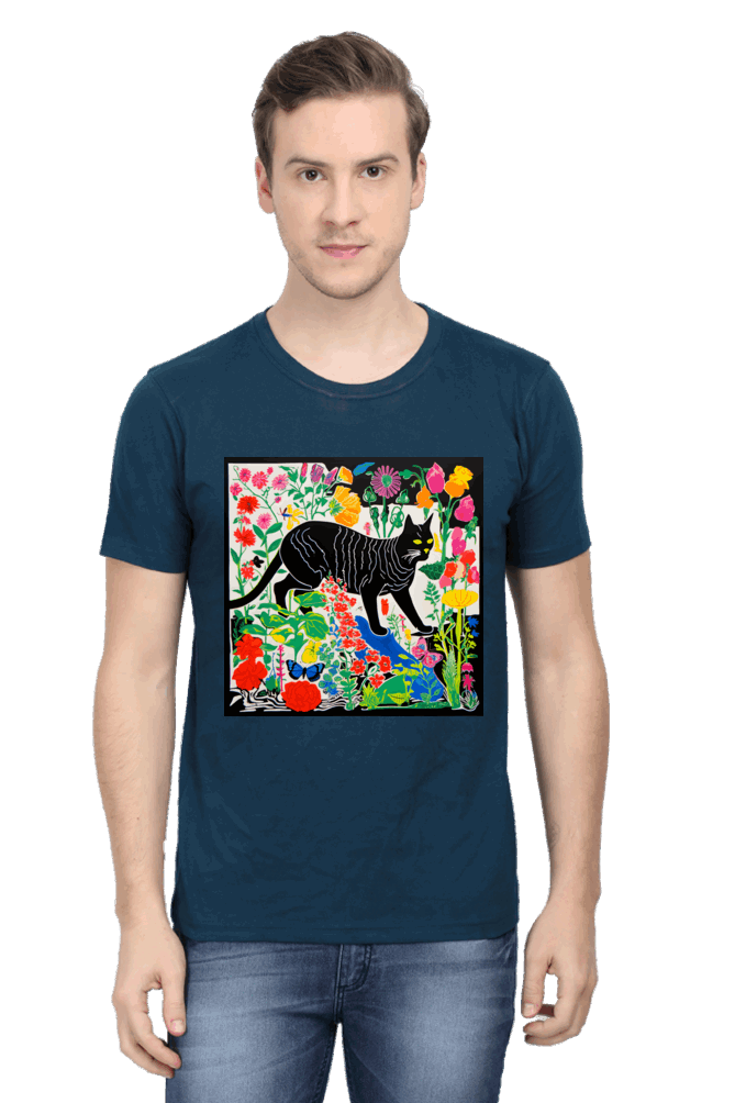 The WonderCat : Premium Minimalist Unisex cotton T-shirt - Art for your wardrobe