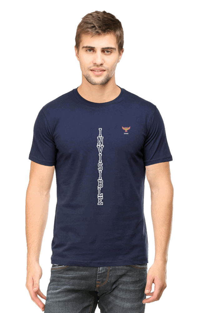 Premium Design Unisex cotton T-shirt - Slim Fit - Half Sleeve - Invisible