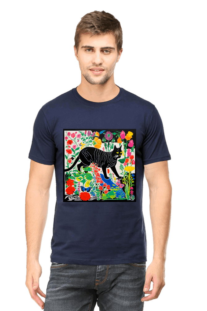 The WonderCat : Premium Minimalist Unisex cotton T-shirt - Art for your wardrobe