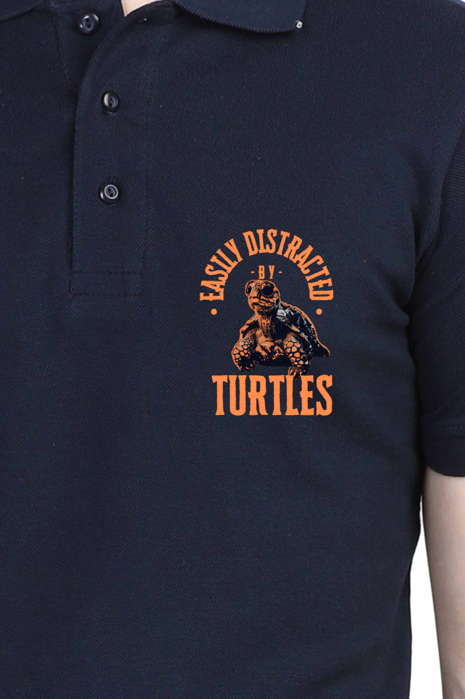 Turtle Buddy - Unisex Polo T-shirt - For Office and Casual wear