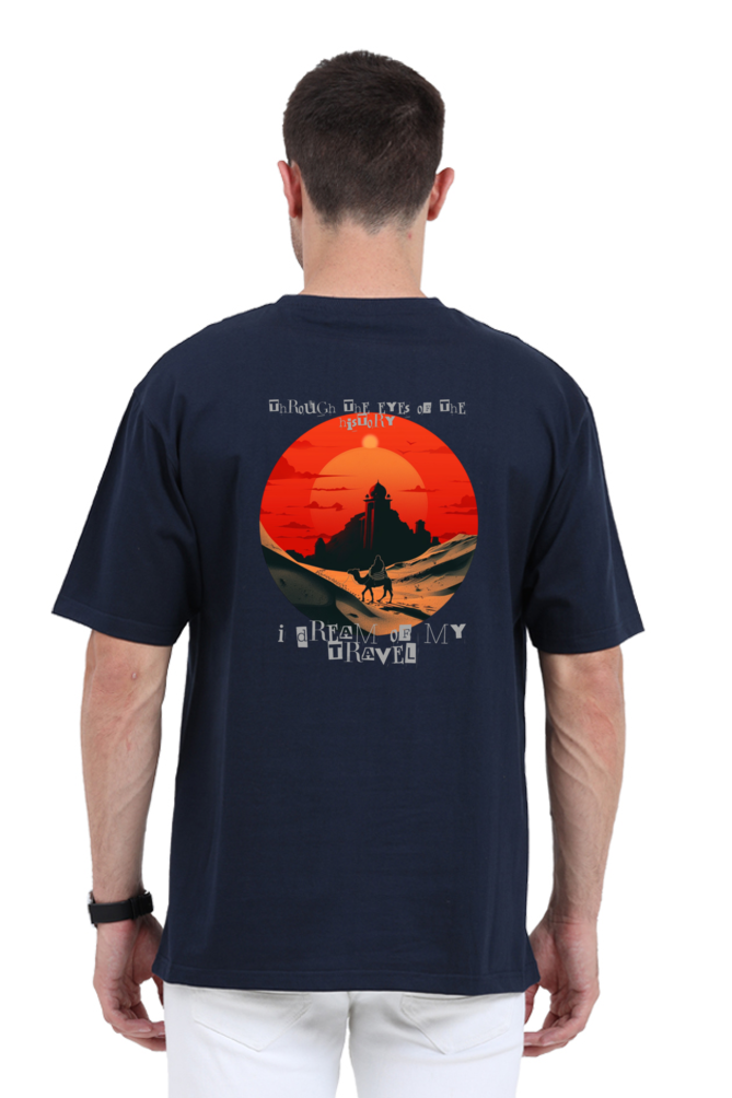 Loose Fit - Half Sleeve - Premium design Unisex cotton T-shirt - Traveler tales