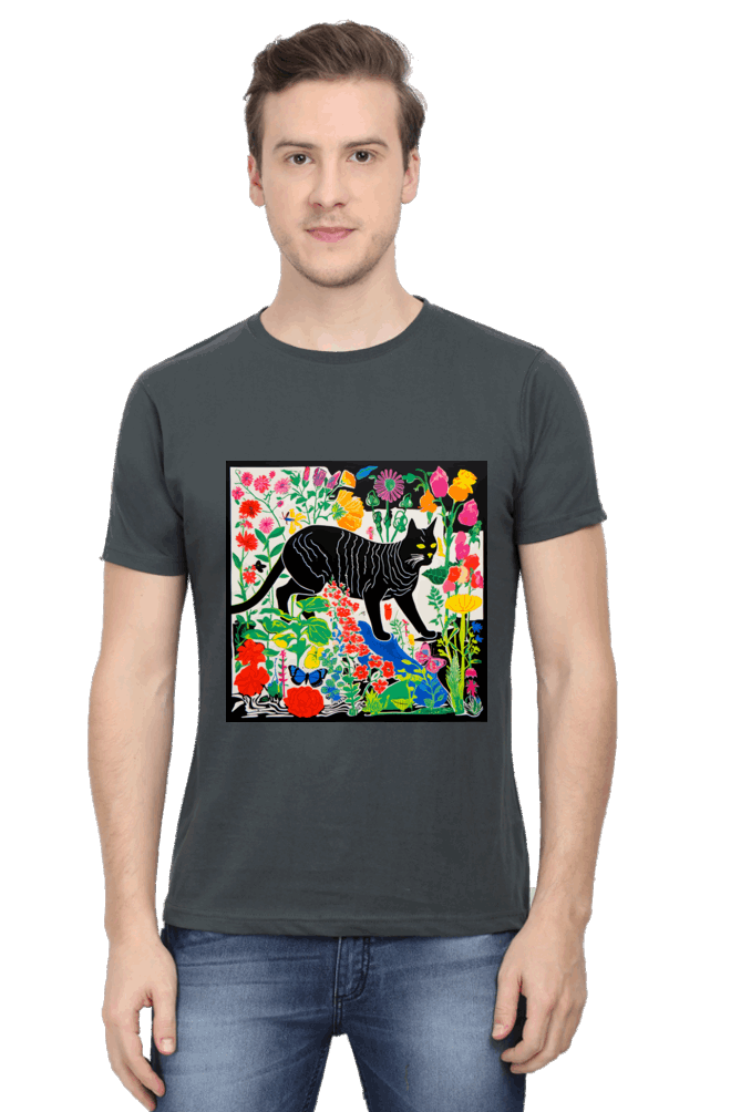 The WonderCat : Premium Minimalist Unisex cotton T-shirt - Art for your wardrobe