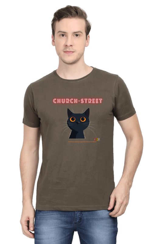 The CAT LIFE : Premium Minimalist Unisex cotton T-shirt - Art for your wardrobe