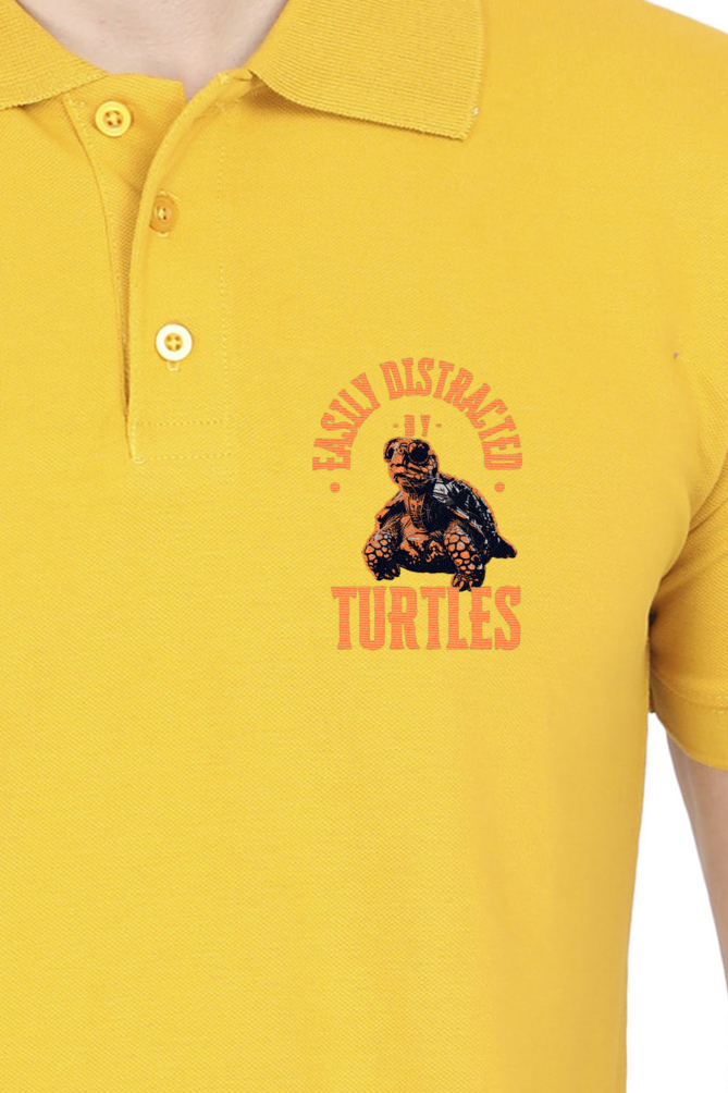 Turtle Buddy - Unisex Polo T-shirt - For Office and Casual wear