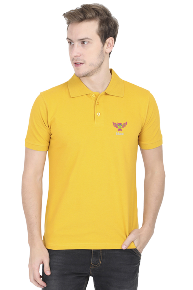 Mustard yellow Inkwear - Unisex Polo T-shirt - For Office and Casual wear