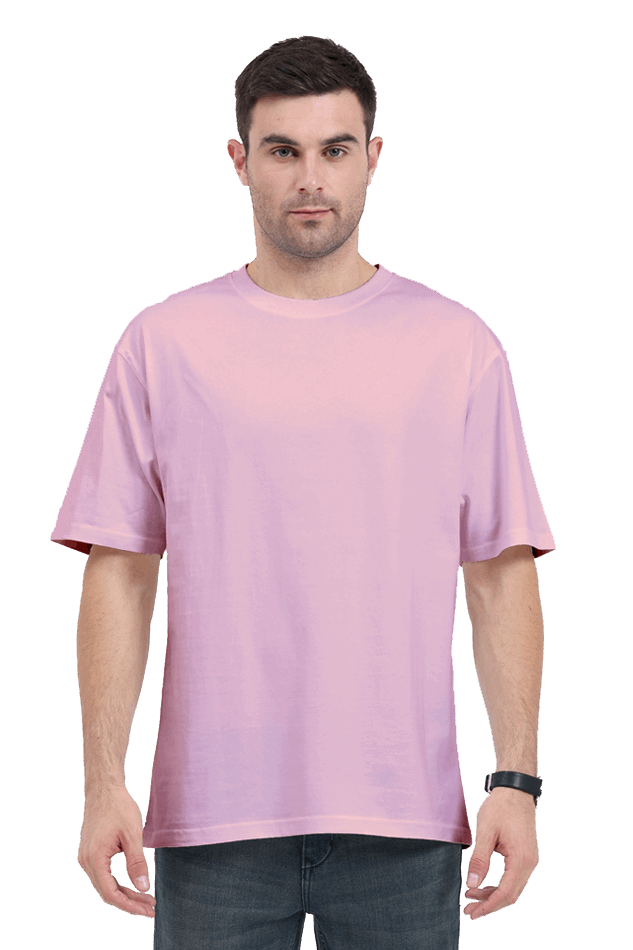 Loose Fit - Half Sleeve - Baby Pink - Premium Minimalist Unisex cotton T-shirt