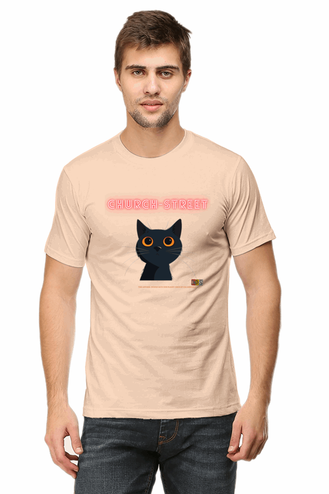 The CAT LIFE : Premium Minimalist Unisex cotton T-shirt - Art for your wardrobe