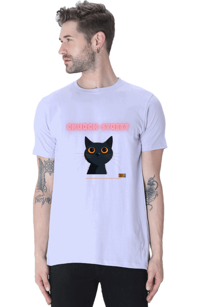 The CAT LIFE : Premium Minimalist Unisex cotton T-shirt - Art for your wardrobe