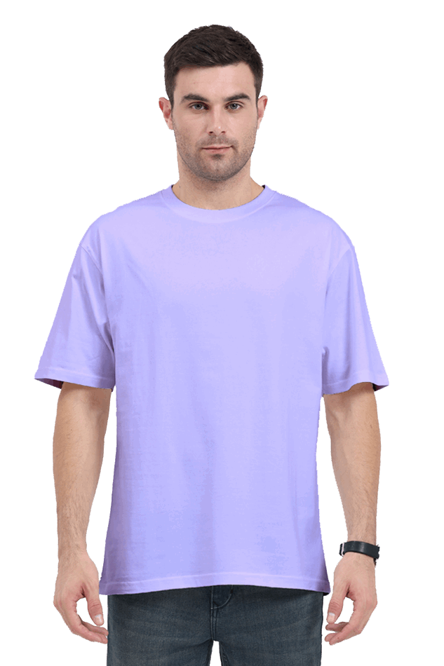 Loose Fit - Half Sleeve - Lavendar- Premium Minimalist Unisex cotton T-shirt