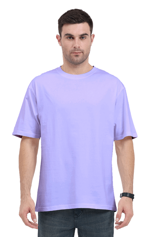 Loose Fit - Half Sleeve - Lavendar- Premium Minimalist Unisex cotton T-shirt